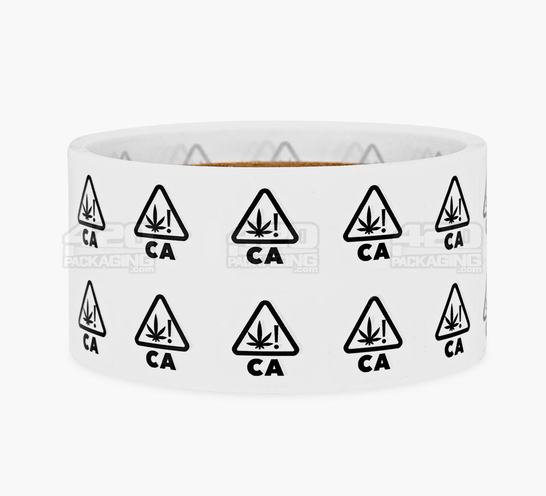 California Universal Product Symbol Clear Labels | .75in x .75in - Square - 1000 Count