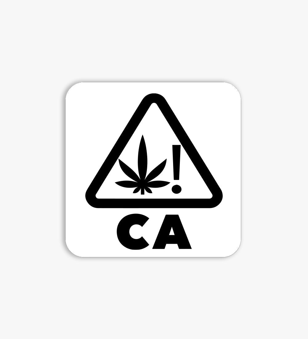 California Universal Product Symbol Clear Labels | .75in x .75in - Square - 1000 Count