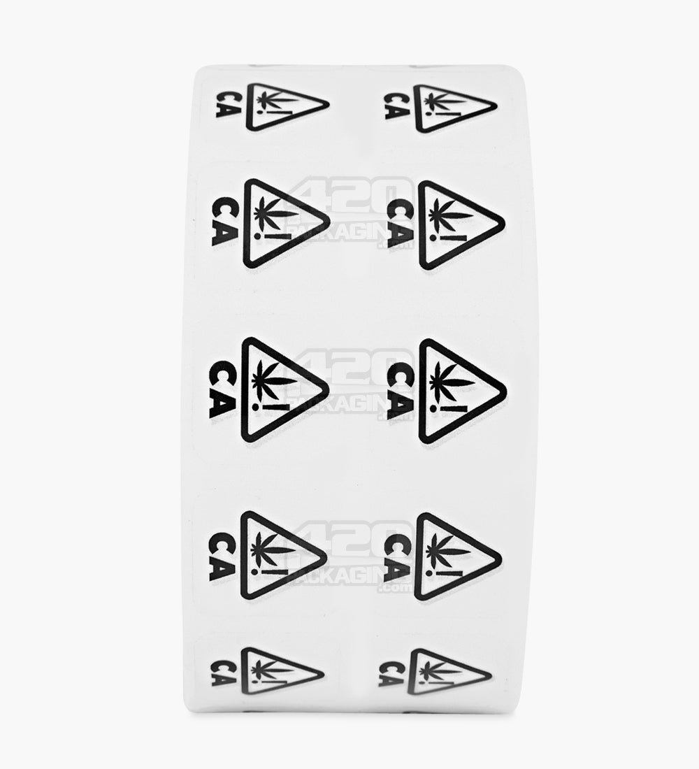 California Universal Product Symbol Clear Labels | .75in x .75in - Square - 1000 Count