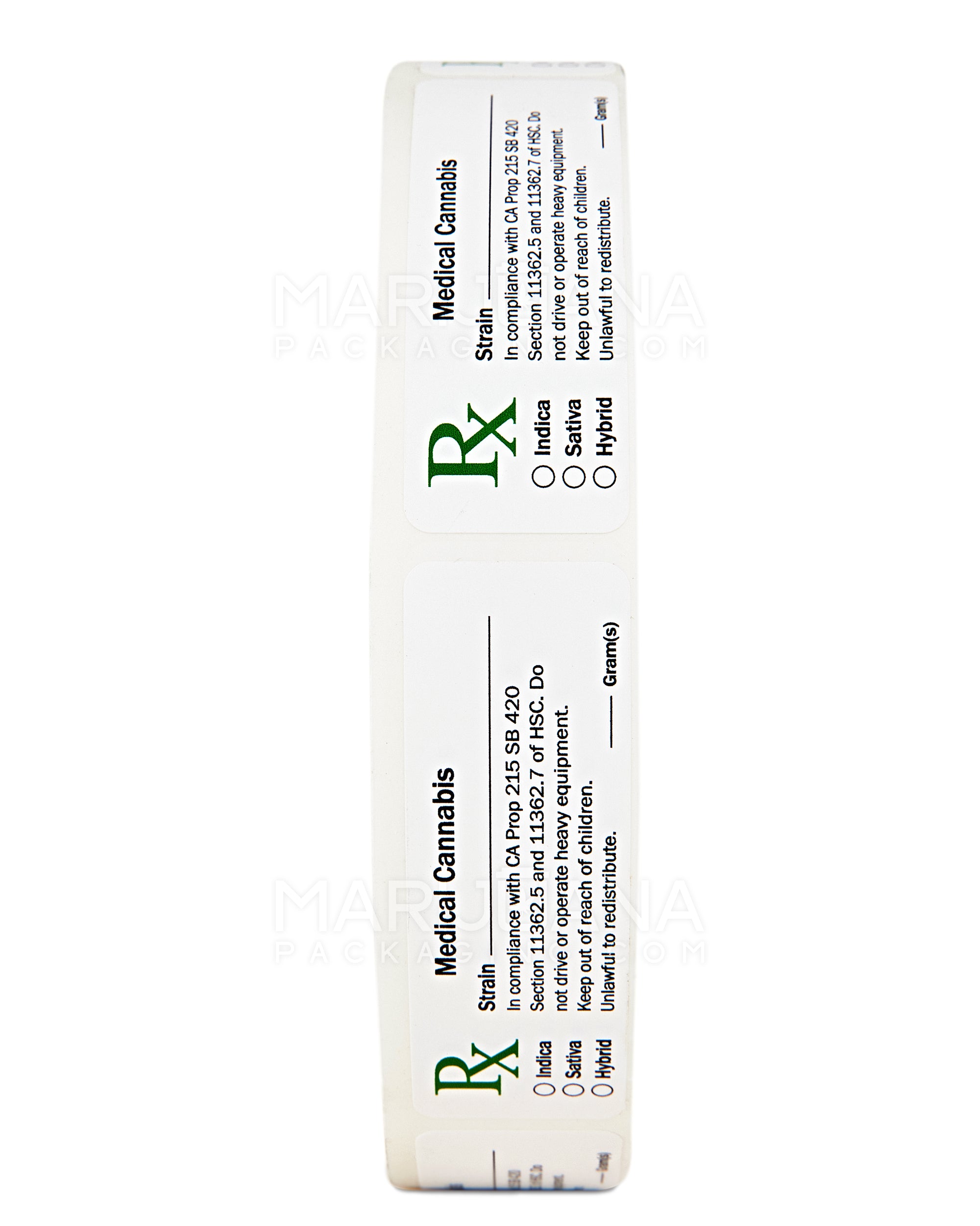 California Compliant Medical Marijuana Labels | 3in x 1in - Rectangle - 1000 Count - 2