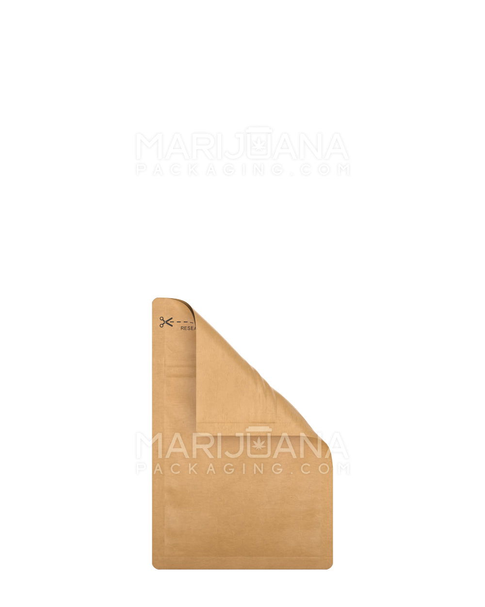 Tamper Evident | Matte Kraft Paper Mylar Bag | 3in x 4.5in - 1g - 1000 Count - 3