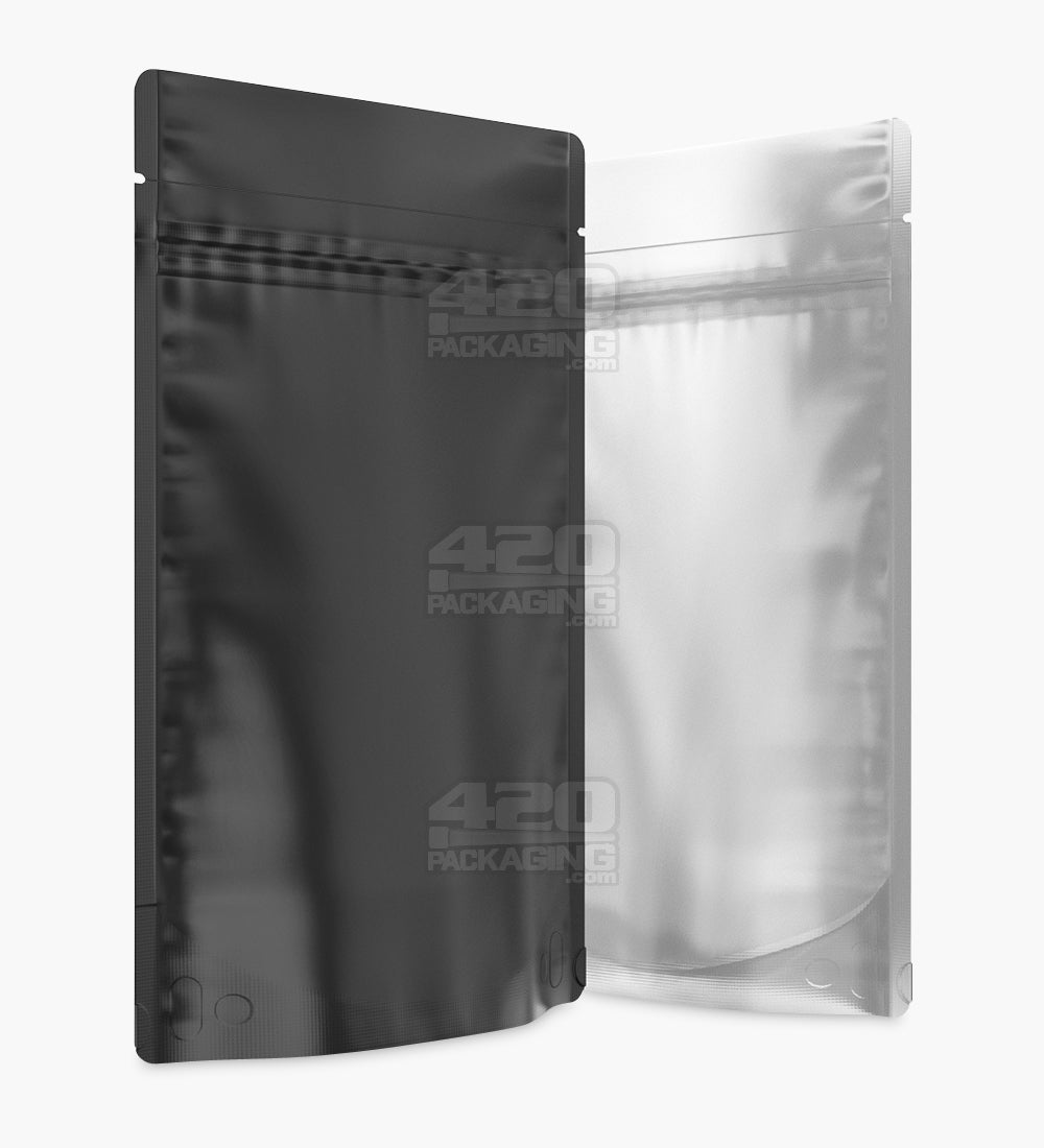 Tamper Evident | Matte Black Vista Mylar Bags | 6in x 9.3in - 28g - 1000 Count