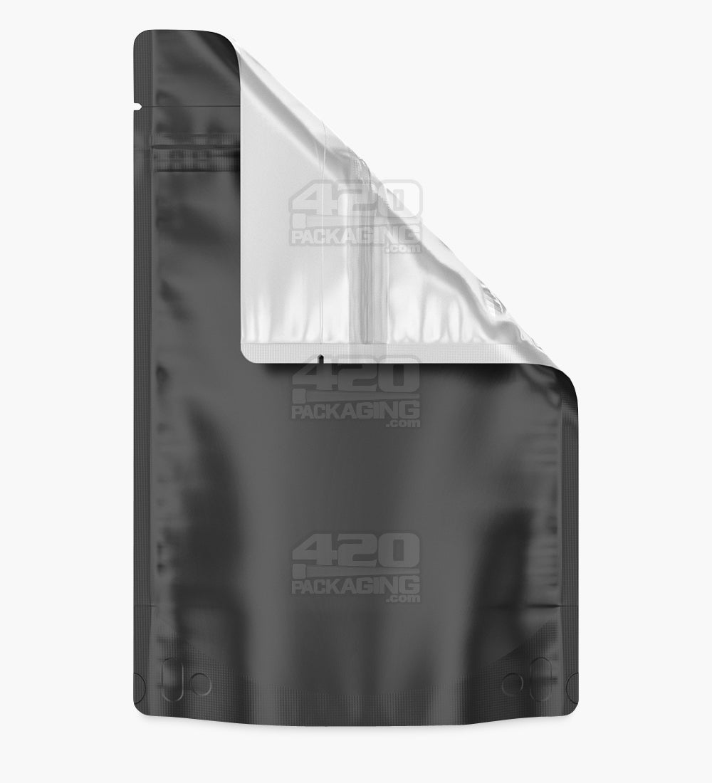 Tamper Evident | Matte Black Vista Mylar Bags | 6in x 9.3in - 28g - 1000 Count