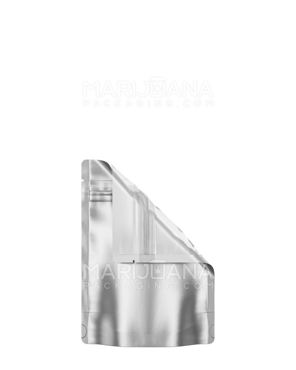 Tamper Evident | Matte Silver Vista Mylar Bags | 3.6in x 5in - 3.5g - 1000 Count - 1