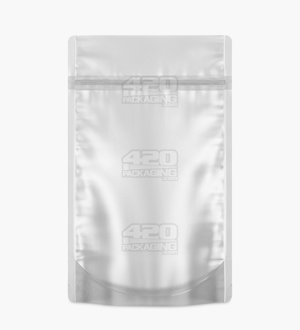 Tamper Evident | Matte White Vista PCR Mylar Bags (Tear Notch) | 5in x 8.1in - 14g - 1000 Count