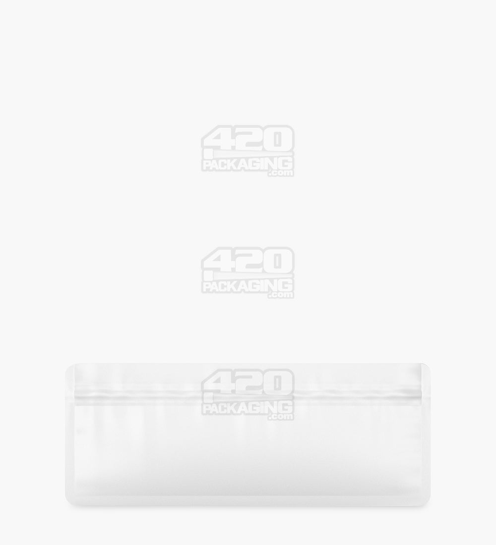 Tamper Evident | Matte White Mylar Bag for Pre-Roll/Syringe (Tear Notch) | 7in x 2.7in - 2g - 1000 Count