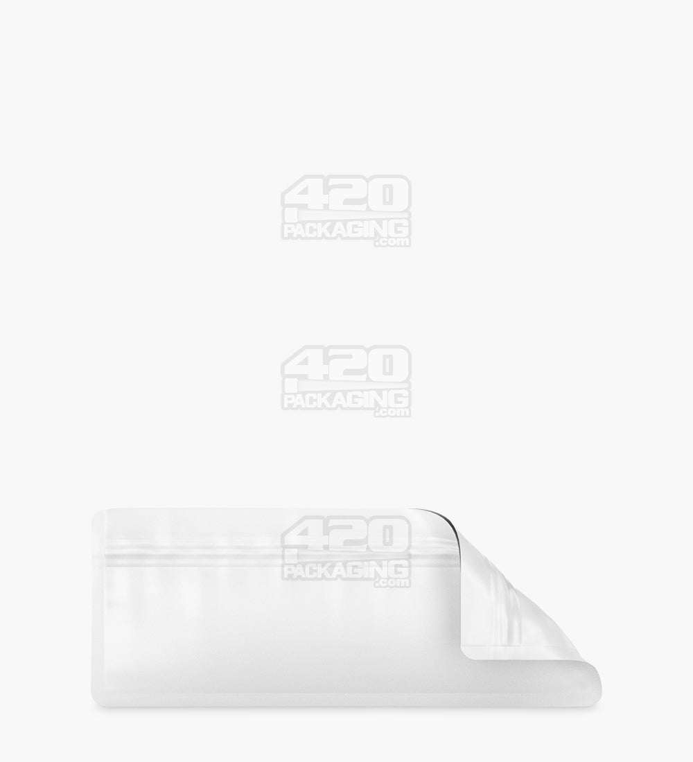 Tamper Evident | Matte White Mylar Bag for Pre-Roll/Syringe (Tear Notch) | 7in x 2.7in - 2g - 1000 Count