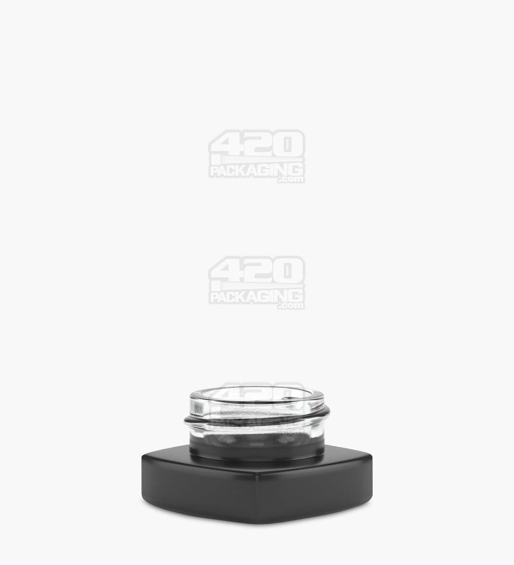 Matte Black Glass Pillow Concentrate Jar | 32mm - 5mL - 250 Count