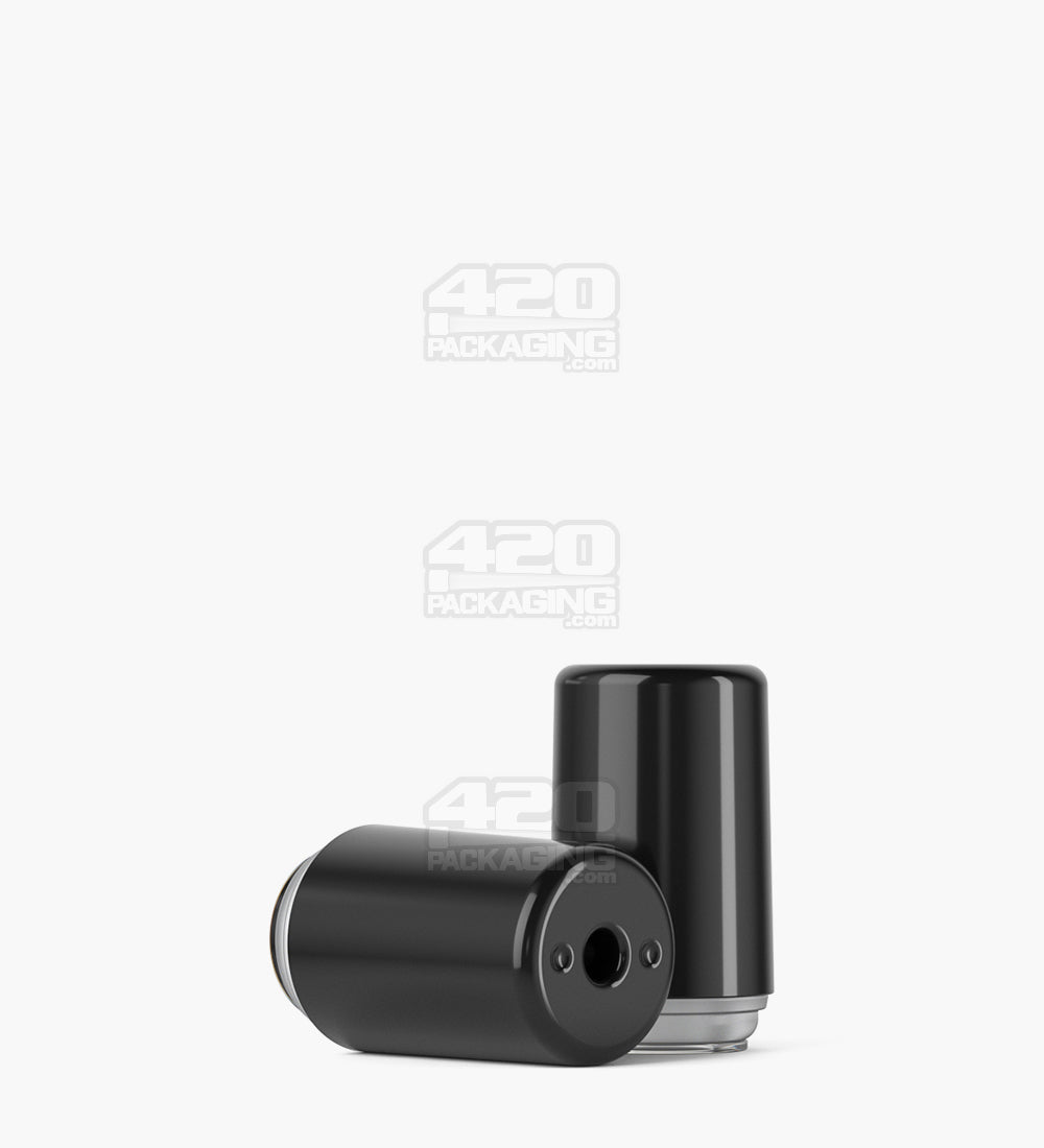 RAE | Round Vape Mouthpiece for Hand Press Plastic Cartridges | Black Plastic - Hand Press - 400 Count