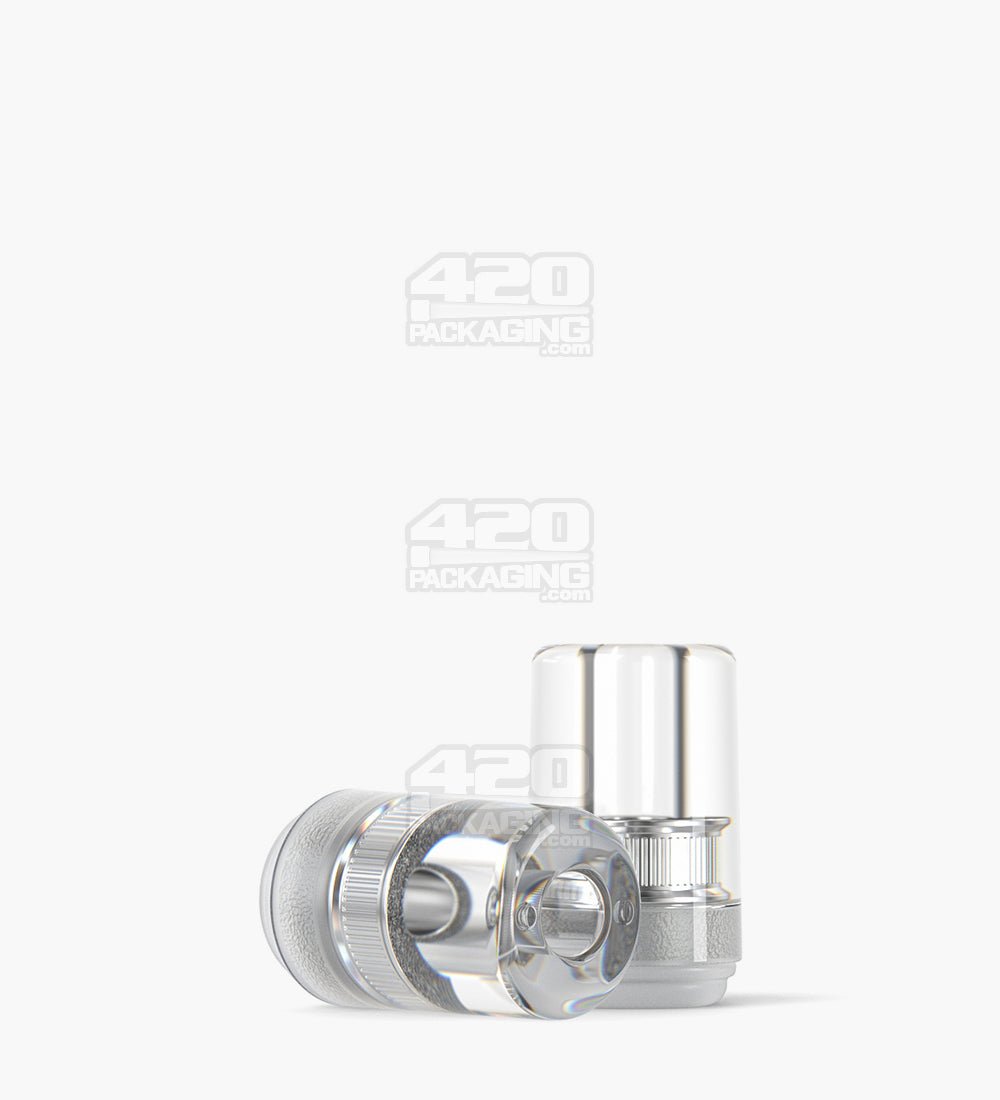 RAE Clear Plastic Round Vape Mouthpiece for Arbor Press Plastic Cartridges 400/Box - 1