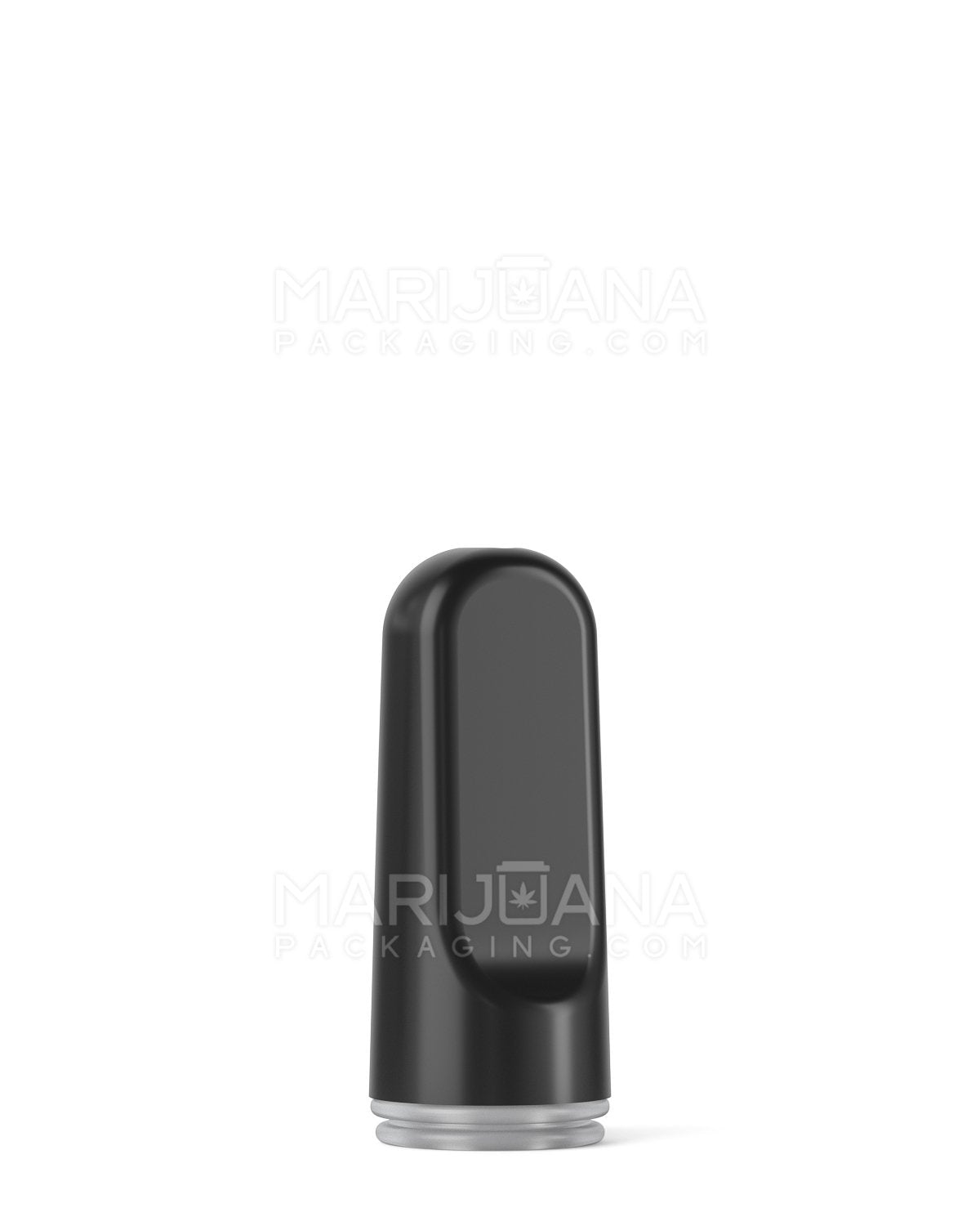 AVD Flat Vape Mouthpiece for GoodCarts Glass Cartridges | Black Ceramic - Screw On | Sample - 2