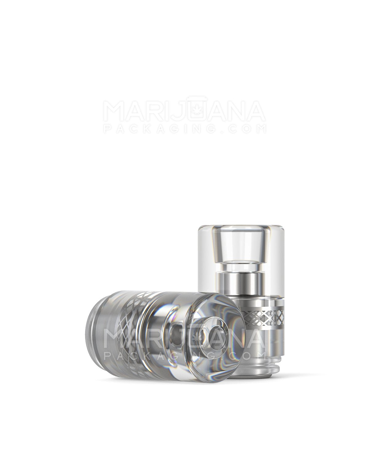 AVD Barrel Mouthpiece for Glass Cartridge | Clear Plastic- Screw On | Sample - 1