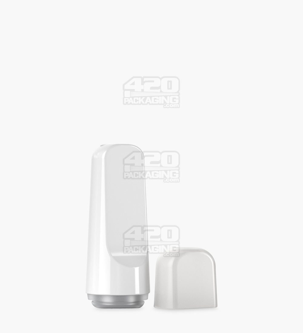 RAE | Flat Vape Mouthpiece for Arbor Press Plastic Cartridges | White Plastic - Arbor Press - 400 Count