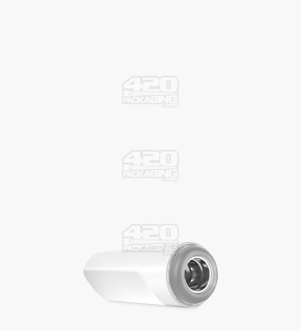 RAE | Flat Vape Mouthpiece for Screw On Plastic Cartridges | White Plastic - Screw On - 400 Count