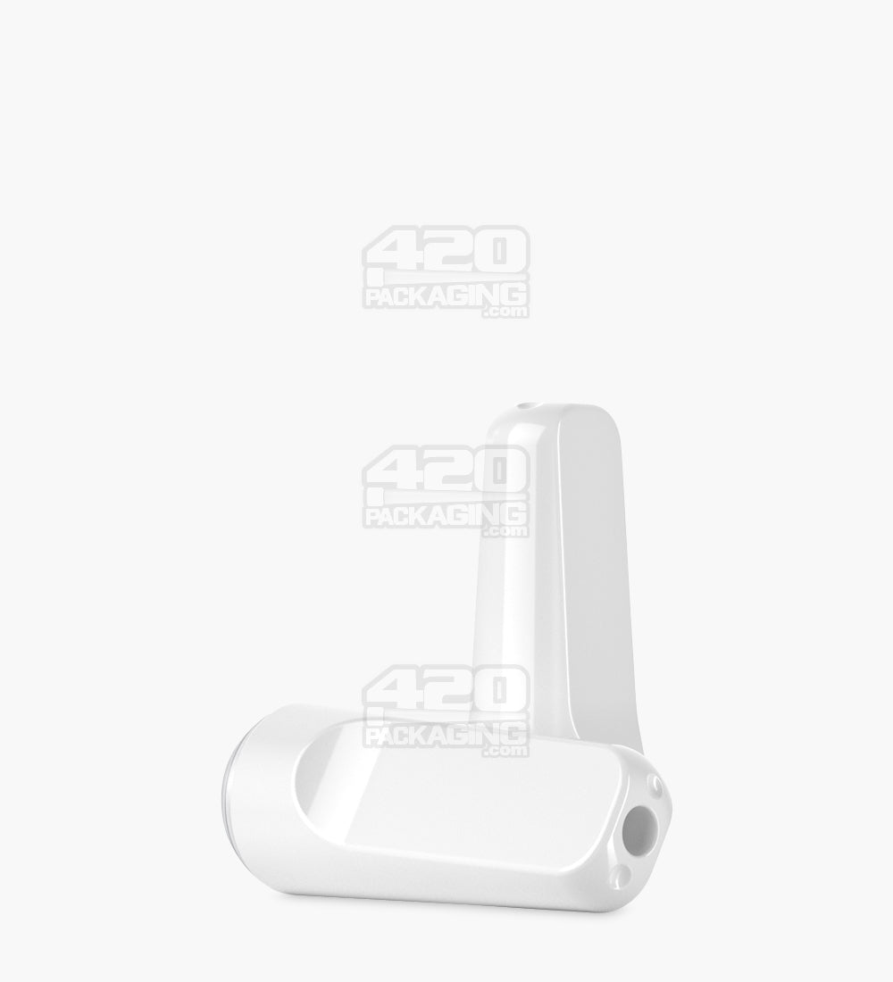 RAE | Flat Vape Mouthpiece for Screw On Plastic Cartridges | White Plastic - Screw On - 400 Count