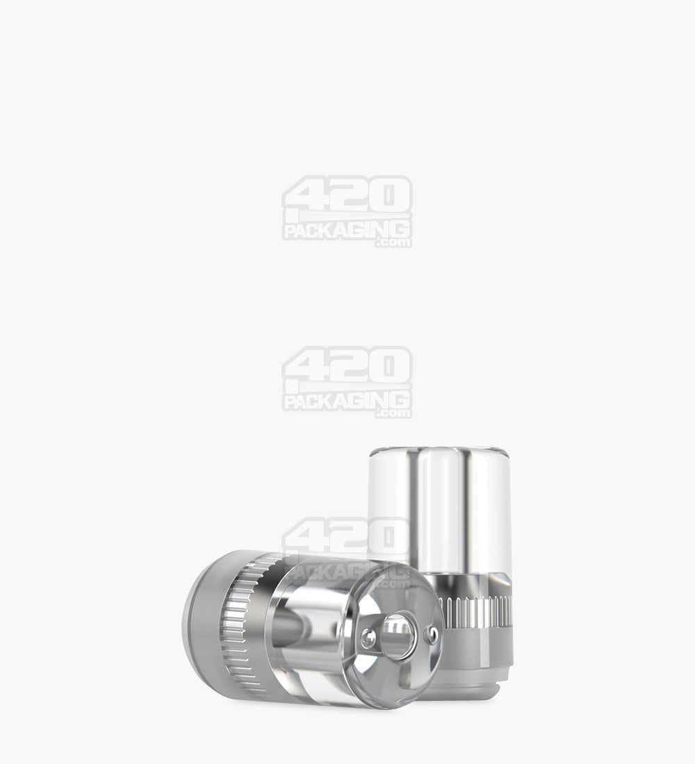 RAE Clear Plastic Round Vape Mouthpiece for Screw On Plastic Cartridges 400/Box - 1