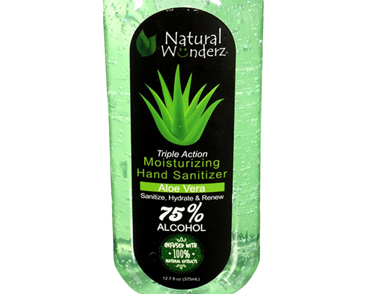 NATURAL WUNDERZ | Natural Extract Moisturizing Hand Sanitizer with Aloe Vera - 12oz - 3