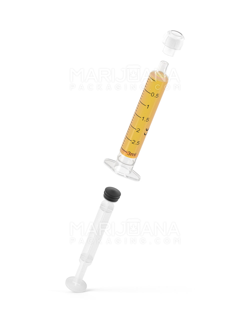 Plastic Oral Concentrate Syringes | 3mL - 0.5mL Increments - 100 Count - 7