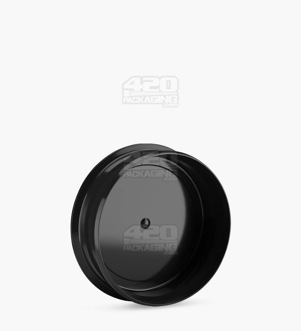 Child Resistant | Pop Can Flower Container w/ Frosted Lid Cover | 26 Dram - Black - 100 Count