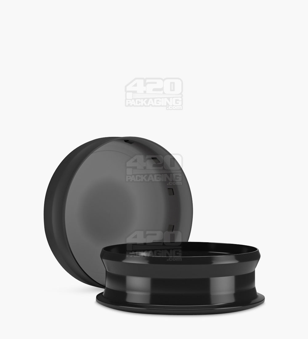 Child Resistant | Pop Can Flower Container w/ Frosted Lid Cover | 26 Dram - Black - 100 Count
