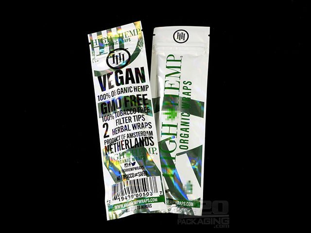 High Hemp Natural Organic Hemp Wraps 25/Box - 2
