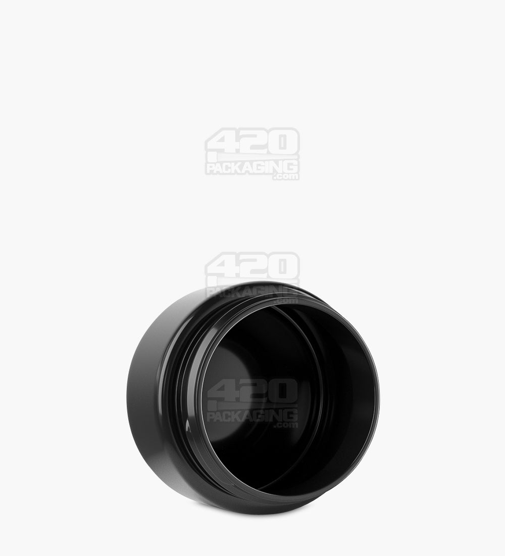 Straight Sided Black Plastic Jars | 53mm - 2oz - 200 Count