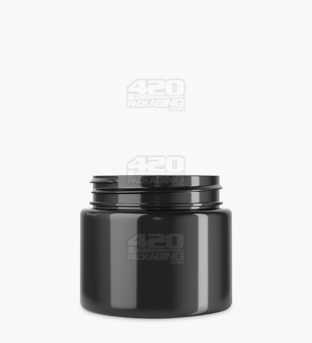Straight Sided Black Plastic PCR Jars | 53mm - 3oz - 100 Count