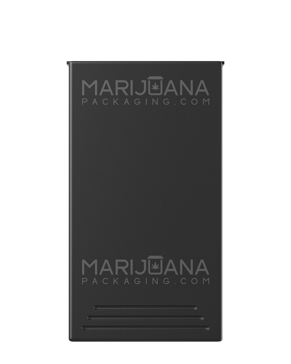 Child Resistant | Press 'N Pull Pre-Roll Joint Case | 115mm x 62mm - Black Plastic - 200 Count - 10