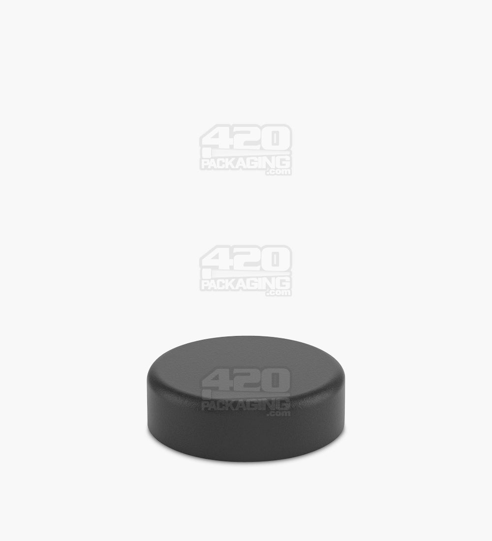 Child Resistant | Smooth Push Down & Turn Plastic Caps w/ Teflon Liner | Snap In - Matte Black - 400 Count