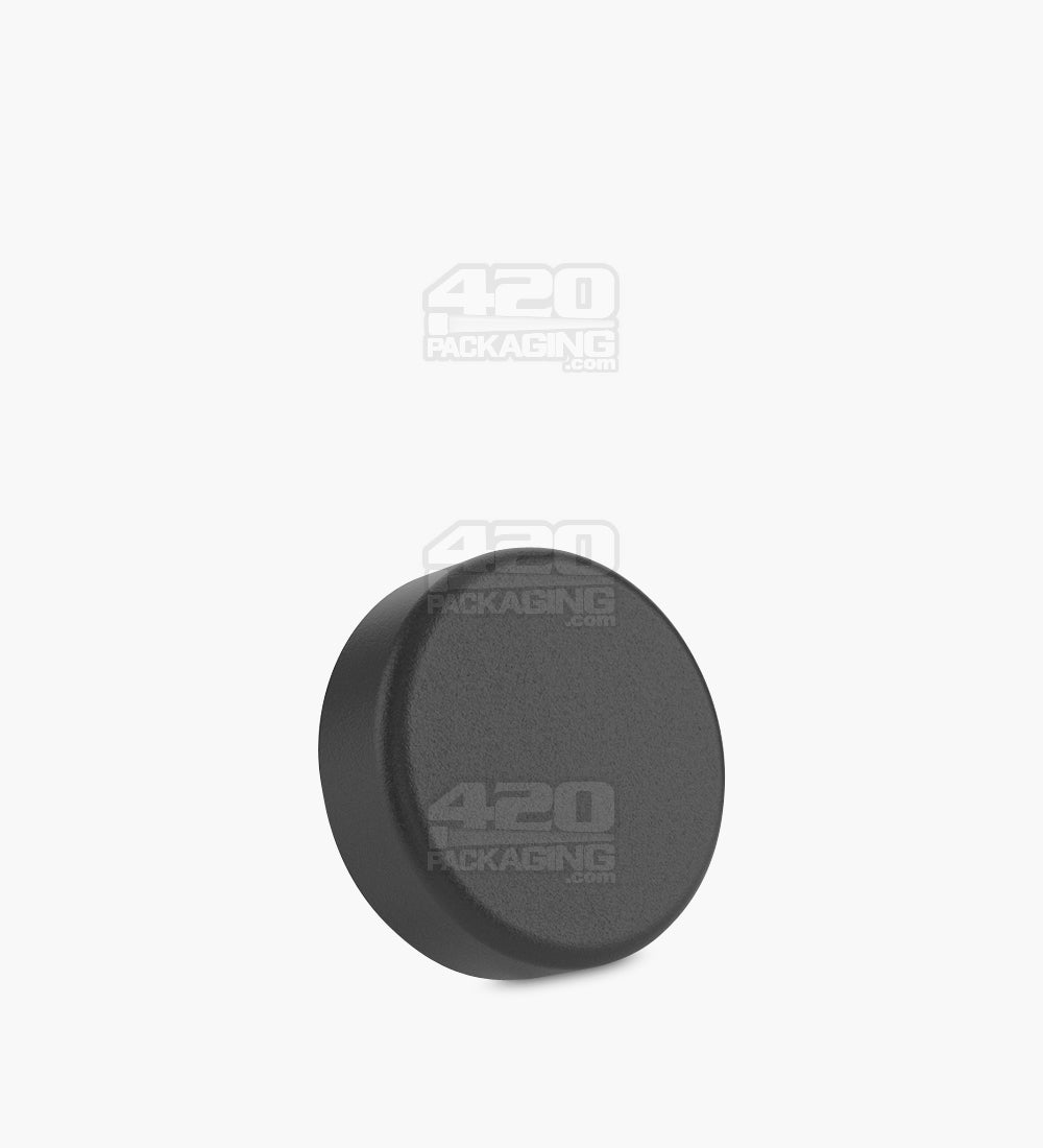 Child Resistant | Smooth Push Down & Turn Plastic Caps w/ Teflon Liner | Snap In - Matte Black - 400 Count