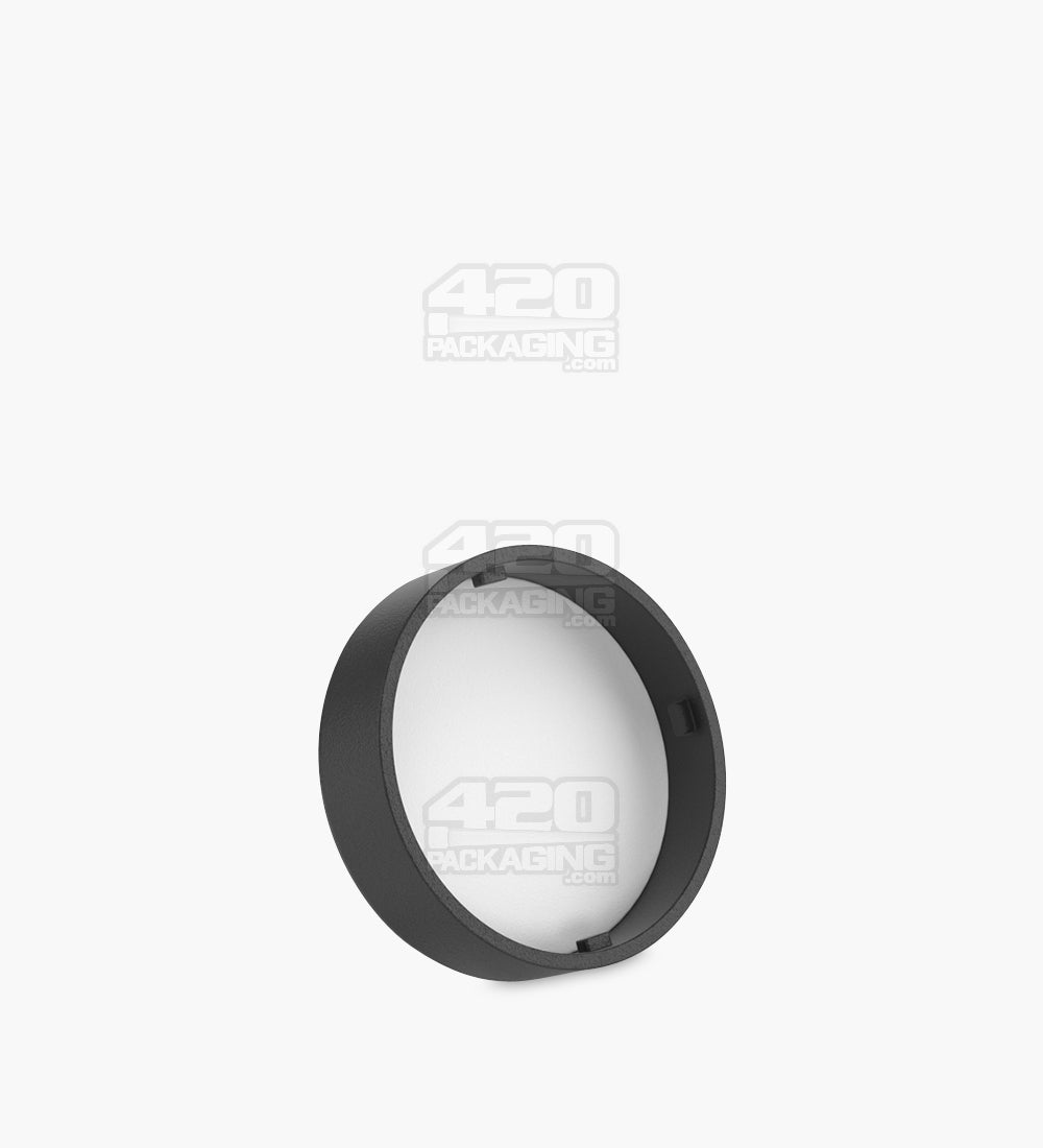 Child Resistant | Smooth Push Down & Turn Plastic Caps w/ Teflon Liner | Snap In - Matte Black - 400 Count