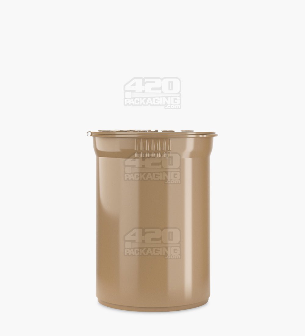 Squeezetops® PST30 Opaque Kraft Brown Child Resistant Containers 600/Box - 2