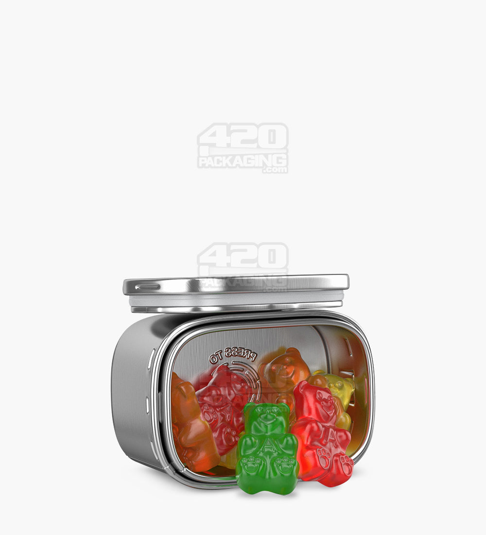 Child Resistant Small 1oz Pushtin Containers 250/Box - 9