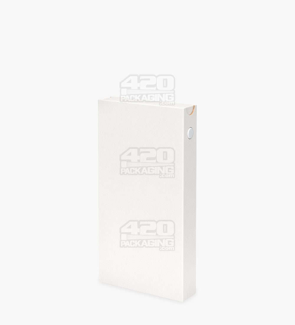 145mm Slim Recyclable White Cardboard Child Resistant Joint Container With Press Button 100/Box - 4