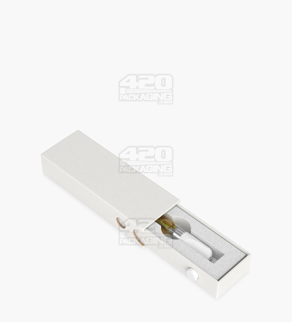 Recyclable White Cardboard Child Resistant Vape Cartridge Box