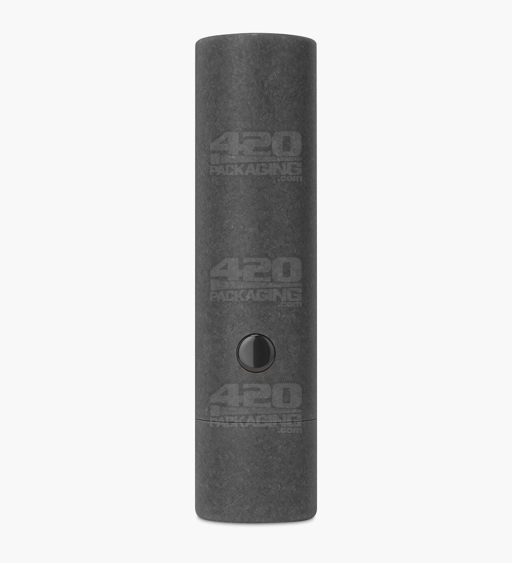Child Resistant & Sustainable | 100% Recyclable Cardboard Vape Cartridge Tube w/ Press Button | 95mm - Black - 100 Count