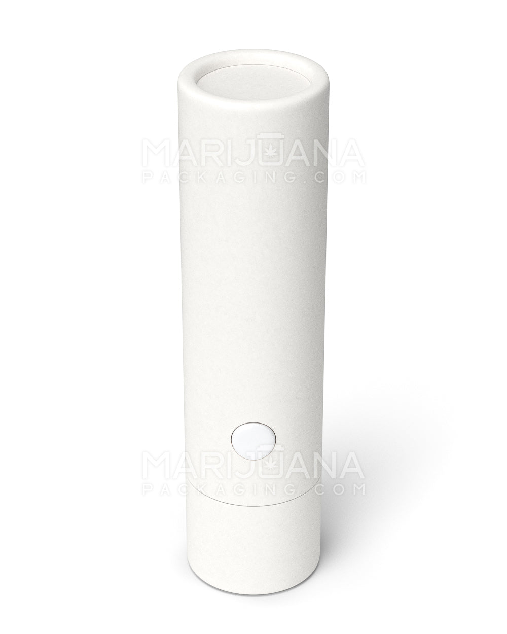 Child Resistant & Sustainable | 100% Recyclable Cardboard Vape Cartridge Tube w/ Press Button | 95mm - White - 100 Count - 7