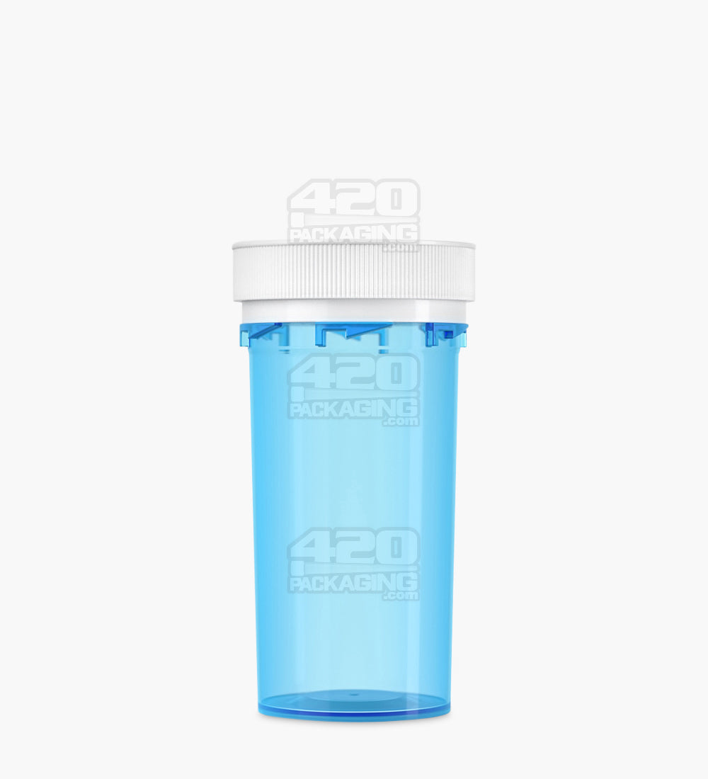 Child Resistant | Blue Reversible Cap Vials | 40dr - 10g - 150 Count