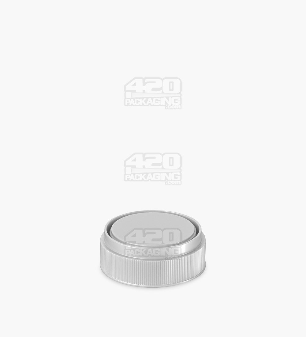 Child Resistant | Opaque Silver Blank Reversible Cap Vials | 20dr - 3.5g - 240 Count