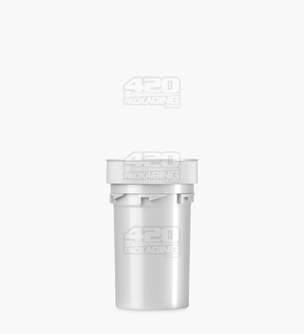 Child Resistant | Opaque Silver Blank Reversible Cap Vials | 20dr - 3.5g - 240 Count