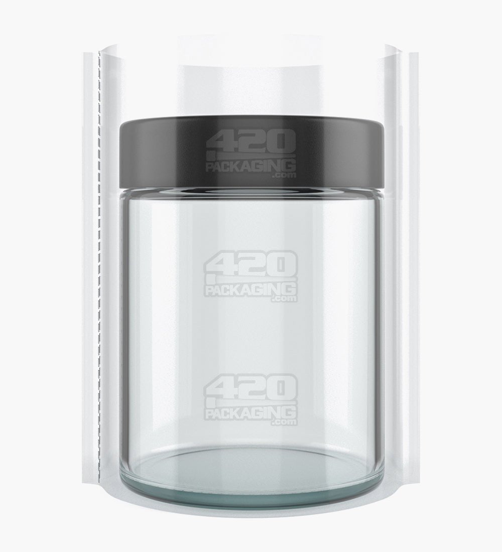 18oz Tamper Evident Heat Seal Plastic PVC Full Body Shrink Bands for Jars 1000/Box - 3