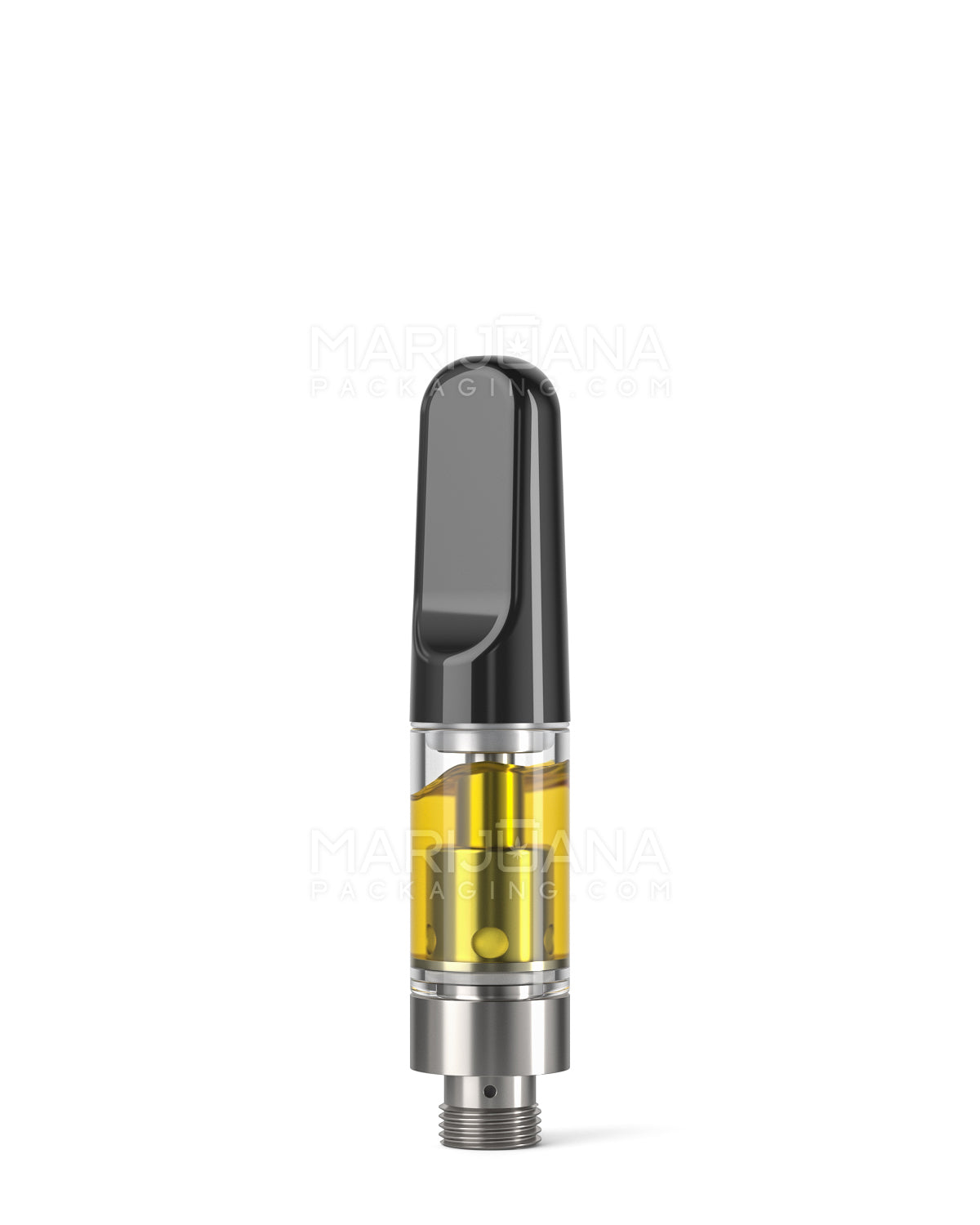CCELL | Liquid6 Reactor Glass Vape Cartridge with Black Ceramic Mouthpiece | 0.5mL - Screw On - 100 Count - 2