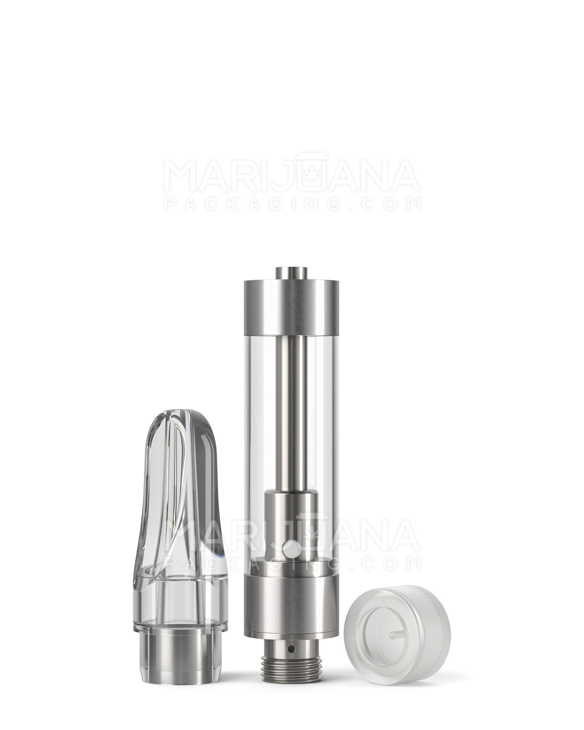 CCELL | Liquid6 Reactor Plastic Vape Cartridge with Clear Plastic Mouthpiece | 1mL - Press On - 100 Count - 5