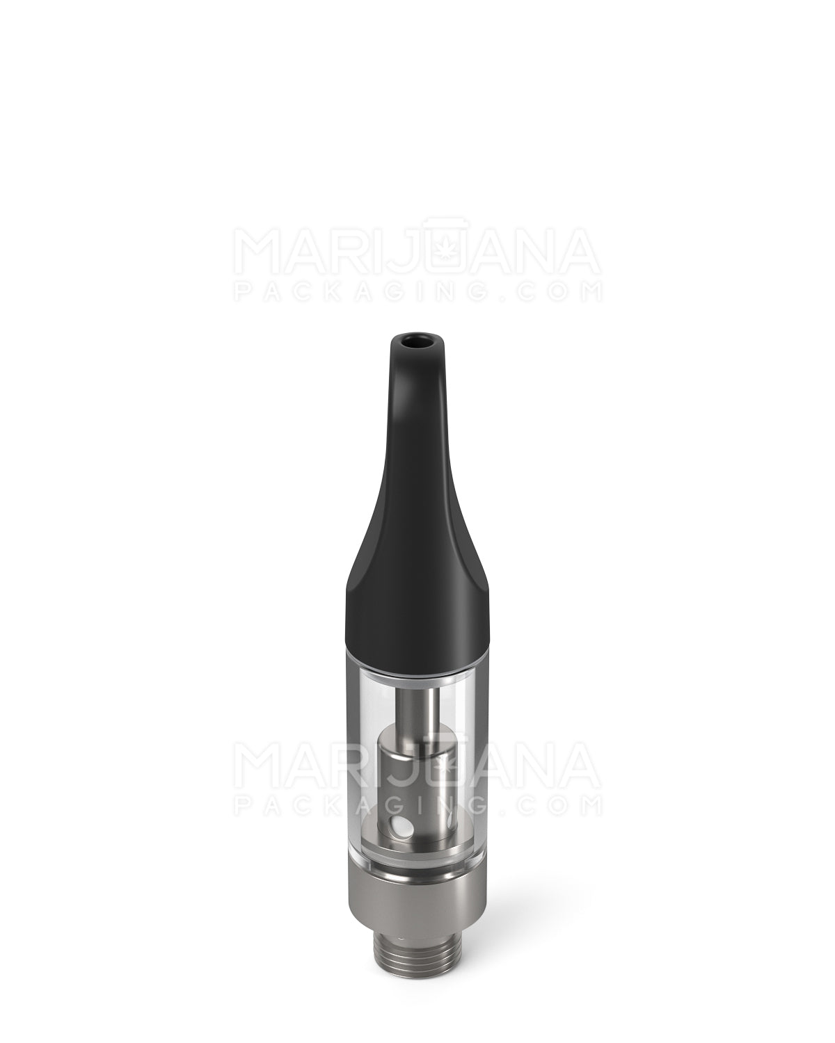 CCELL | Liquid6 Reactor Glass Vape Cartridge with Black Plastic Mouthpiece | 0.5mL - Screw On - 100 Count - 4