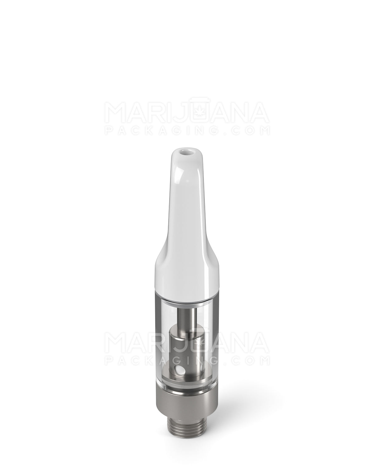 CCELL | Liquid6 Reactor Glass Vape Cartridge with White Ceramic Mouthpiece | 0.5mL - Screw On - 100 Count - 4