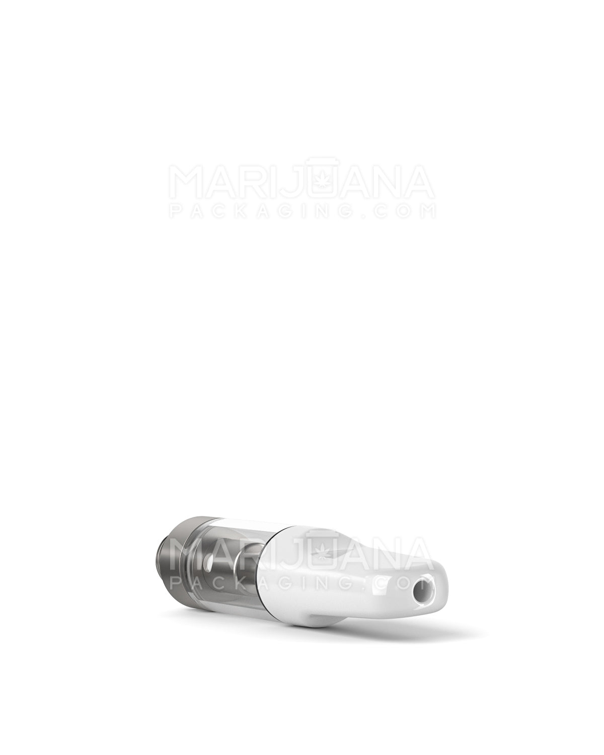 CCELL | Liquid6 Reactor Glass Vape Cartridge with White Ceramic Mouthpiece | 0.5mL - Screw On - 100 Count - 6