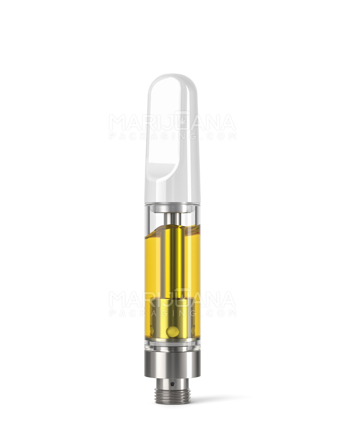 CCELL | Liquid6 Reactor Glass Vape Cartridge with White Ceramic Mouthpiece | 1mL - Screw On - 100 Count - 2