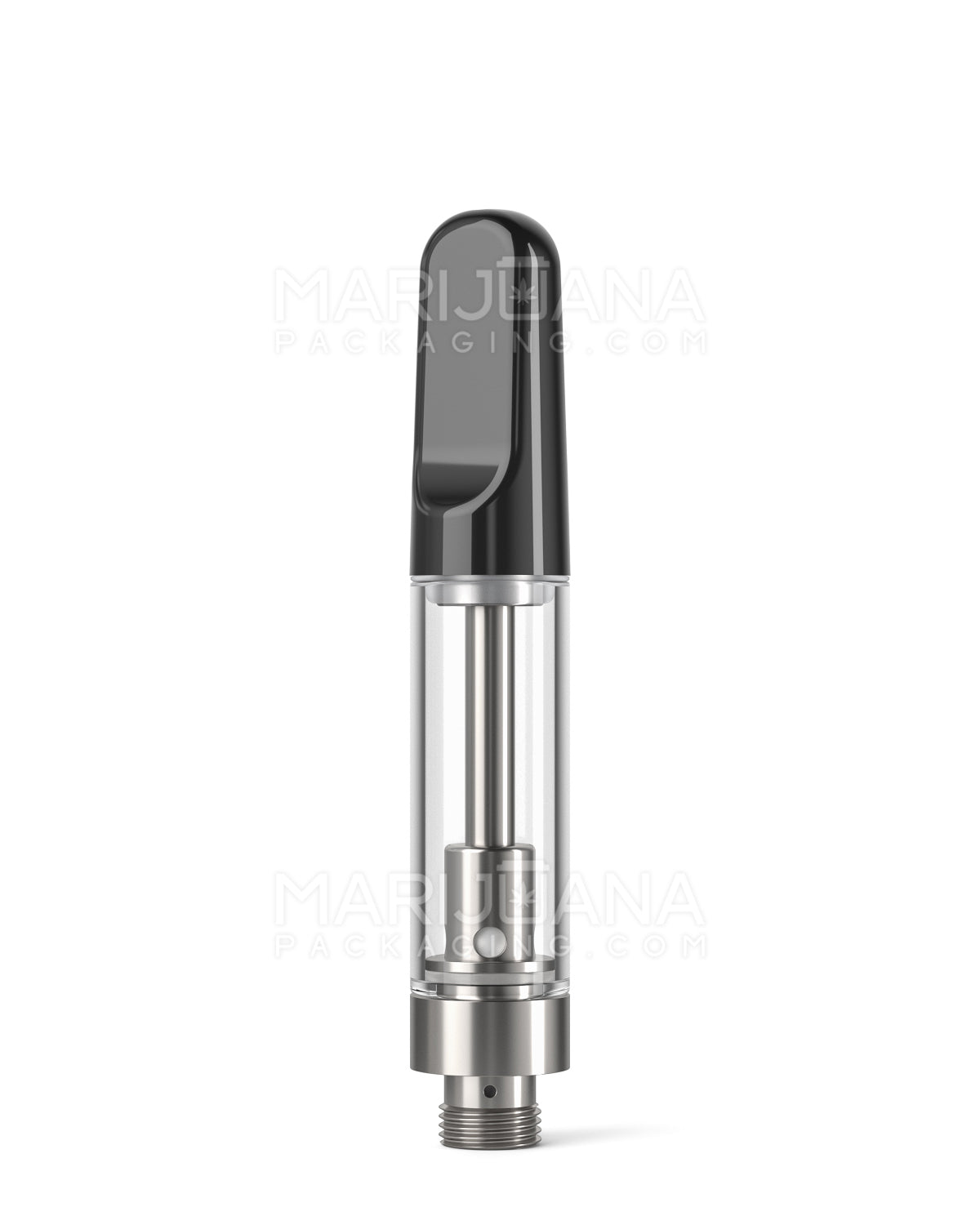 CCELL | Liquid6 Reactor Glass Vape Cartridge with Black Ceramic Mouthpiece | 1mL - Screw On - 100 Count - 1