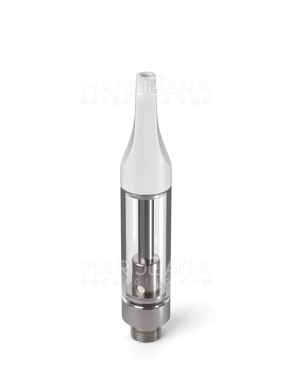 CCELL | Liquid6 Reactor Glass Vape Cartridge with White Plastic Mouthpiece | 1mL - Screw On - 100 Count - 4