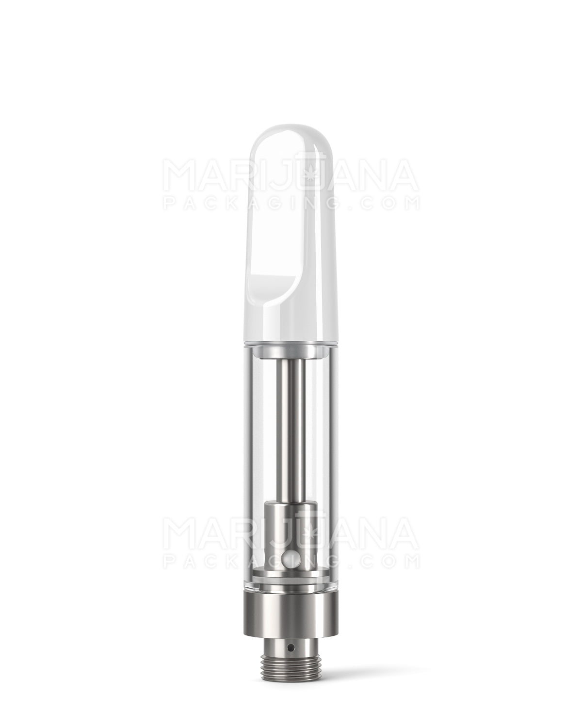 CCELL | Liquid6 Reactor Glass Vape Cartridge with White Ceramic Mouthpiece | 1mL - Screw On - 100 Count - 1